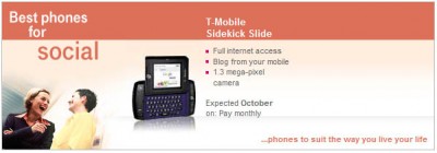 T-Mobile Sidekick Slide Release Date UK