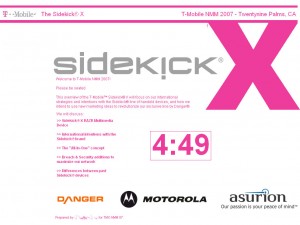 T-Mobile Sidekick X T-Mobile Sidekick X