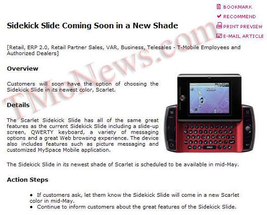 new sidekick 4. the new Sidekick Slide