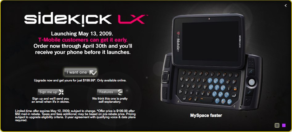 Sidekick LX OTA is official